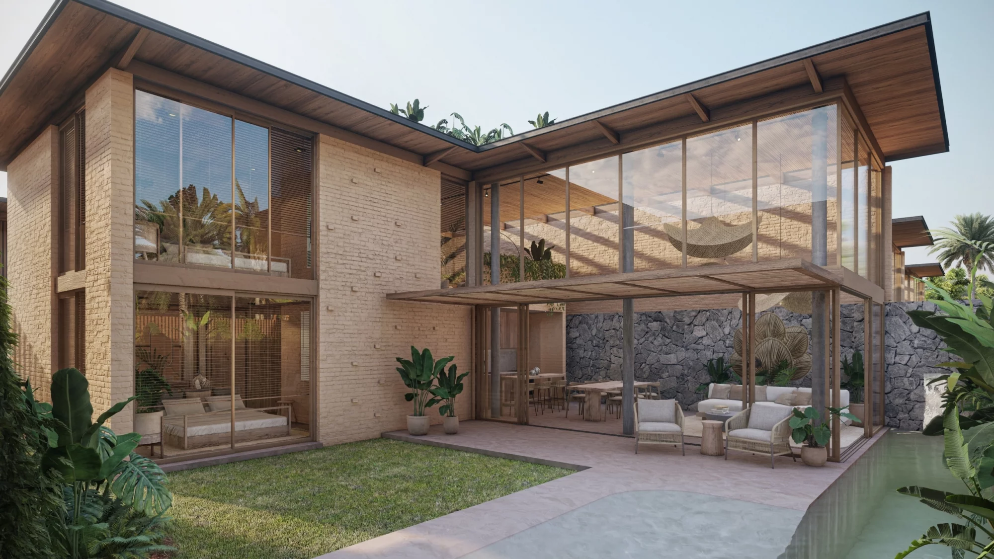 MODERN UNIQUE DESIGN 3 BEDROOM VILLA FOR SALE LEASEHOLD IN ULUWATU BE-362 